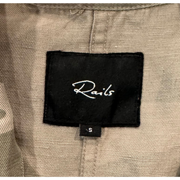 Rails Maverick Sage Camo Military/Bomber Style Jacket women's size S - Picture 5 of 14